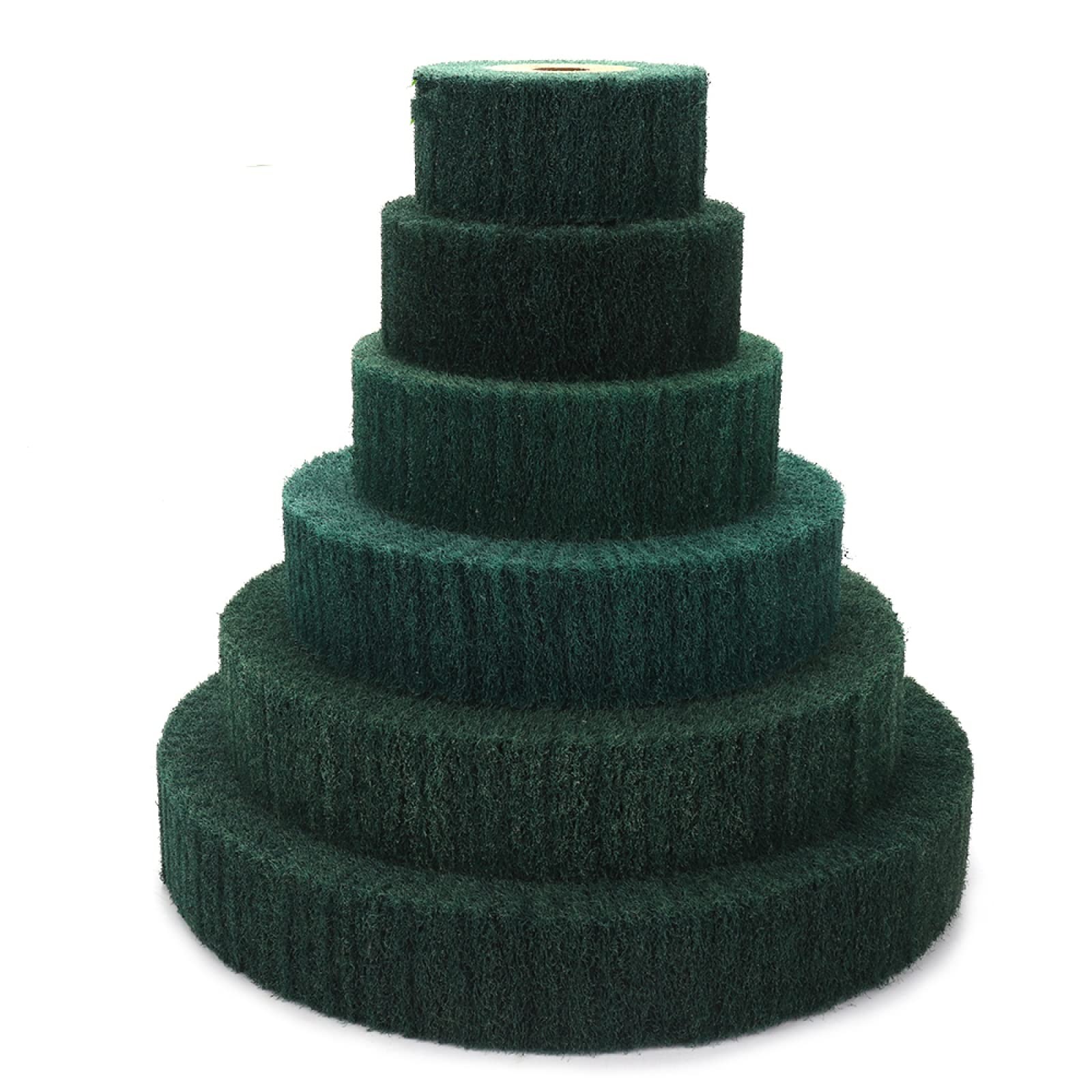 Ściernica listkowa ścierna, 1 szt. Nietkana gąbka do szorowania 4"/5"/6"/8"/10"/12" Tarcza polerska z włókna nylonowego o grubości 25 mm/50 mm do usuwania rdzy(50mm Thick 300mm)