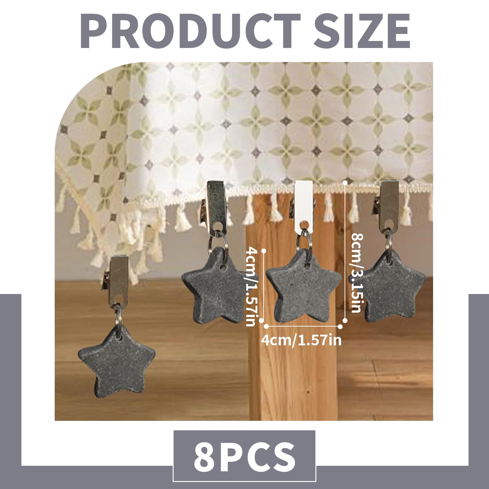Pesos para Manteles, Pinzas Mantel Mármol, Pesas para Manteles en Perchas con Pinzas, para Mesas Decorativas, de Exterior, de Picnic, para Cenas Familiares