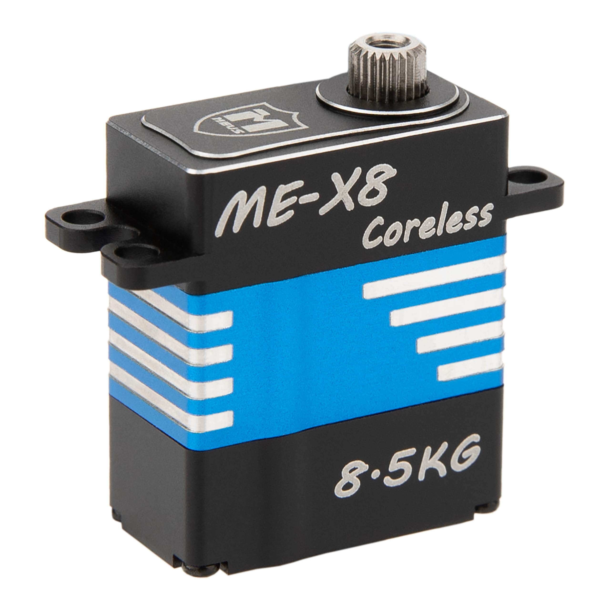 MEUS Racing V2 Coreless RC Micro Servo 8.5KG con coppia elevata per SCX24 TRX4M SCX10 TRX4 1/24 1/18 1/10 1/8 RC Crawler Car, cablaggio posteriore (ME-X8)