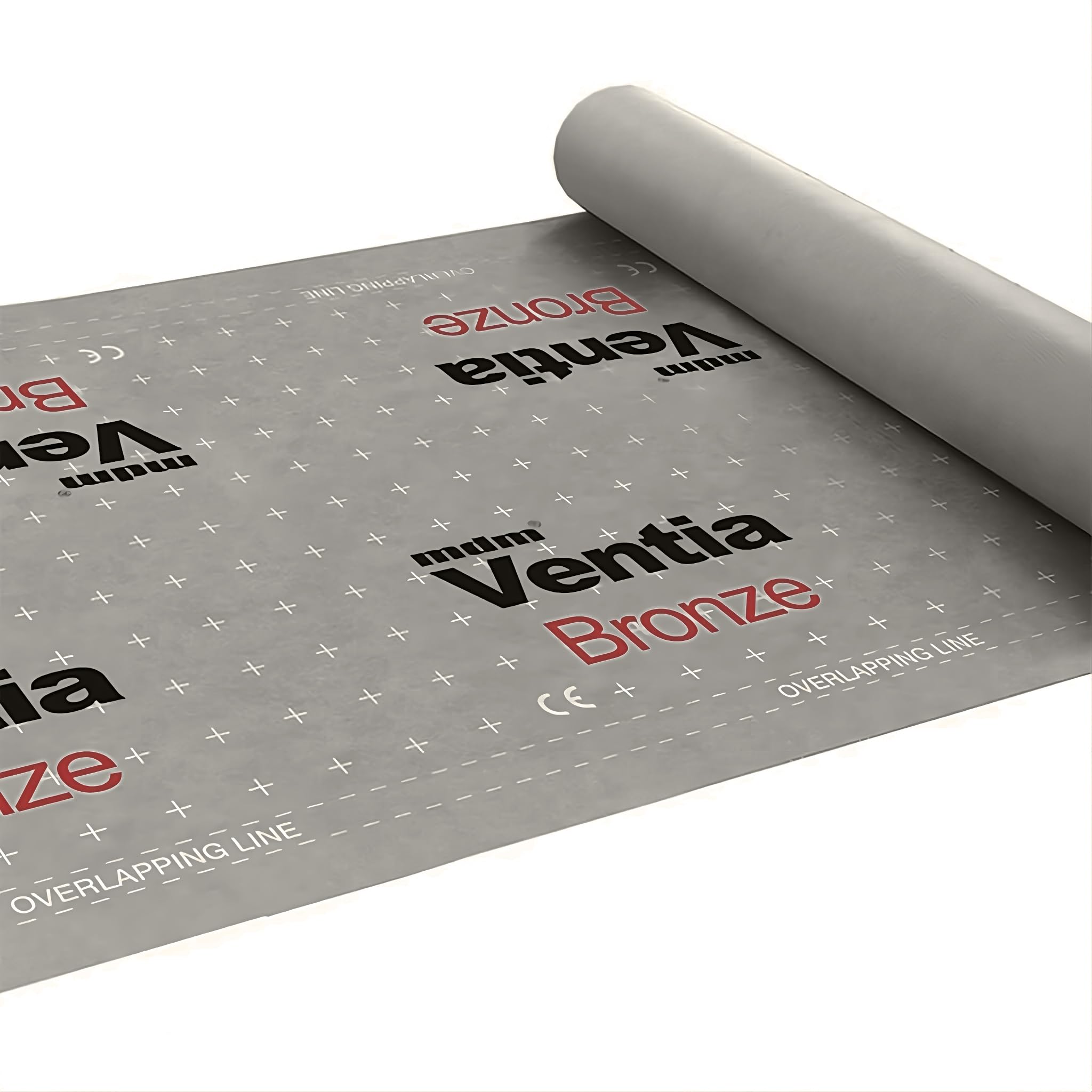 Unterspannbahn Ventia Bronze 130 g/m² für Dach, Diffusionsoffene, Wasserdichte & UV-beständige Dachfolie, für Schutz gegen Feuchtigkeit, Dachbahn, Unterdeckbahn, 15 m² ohne Selbstklebekanten