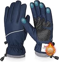 Rsebly Winter Gloves for Men Women: Waterproof Windproof Touchscreen Thermal Warm Grip for Skiing Cycling Running Driving Snow - Cold Weather Essential