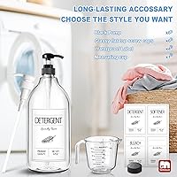 Vista 6 de GMISUN Dispensador de jabón de detergente para ropa, dispensador de detergente líquido para ropa, contenedor para decoración de lavandería