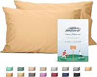 Vista 40 de Sunflower Juego de 2 fundas de almohada tamaño Queen, 100% algodón, 2 fundas de almohada Queen de 20 x 30 pulgadas, color ceniza, suaves