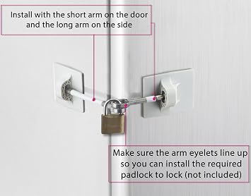 Refrigerator Lock (White Without Padlock)