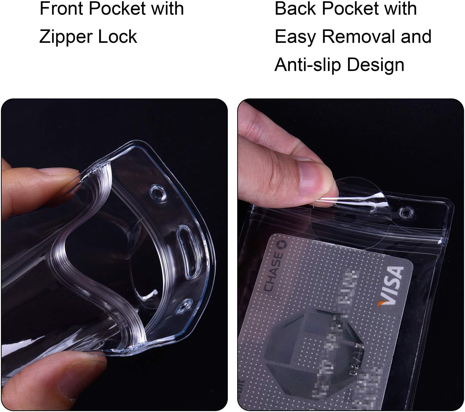 Wisdompro 20 Pack ID Card Holder - Image 3