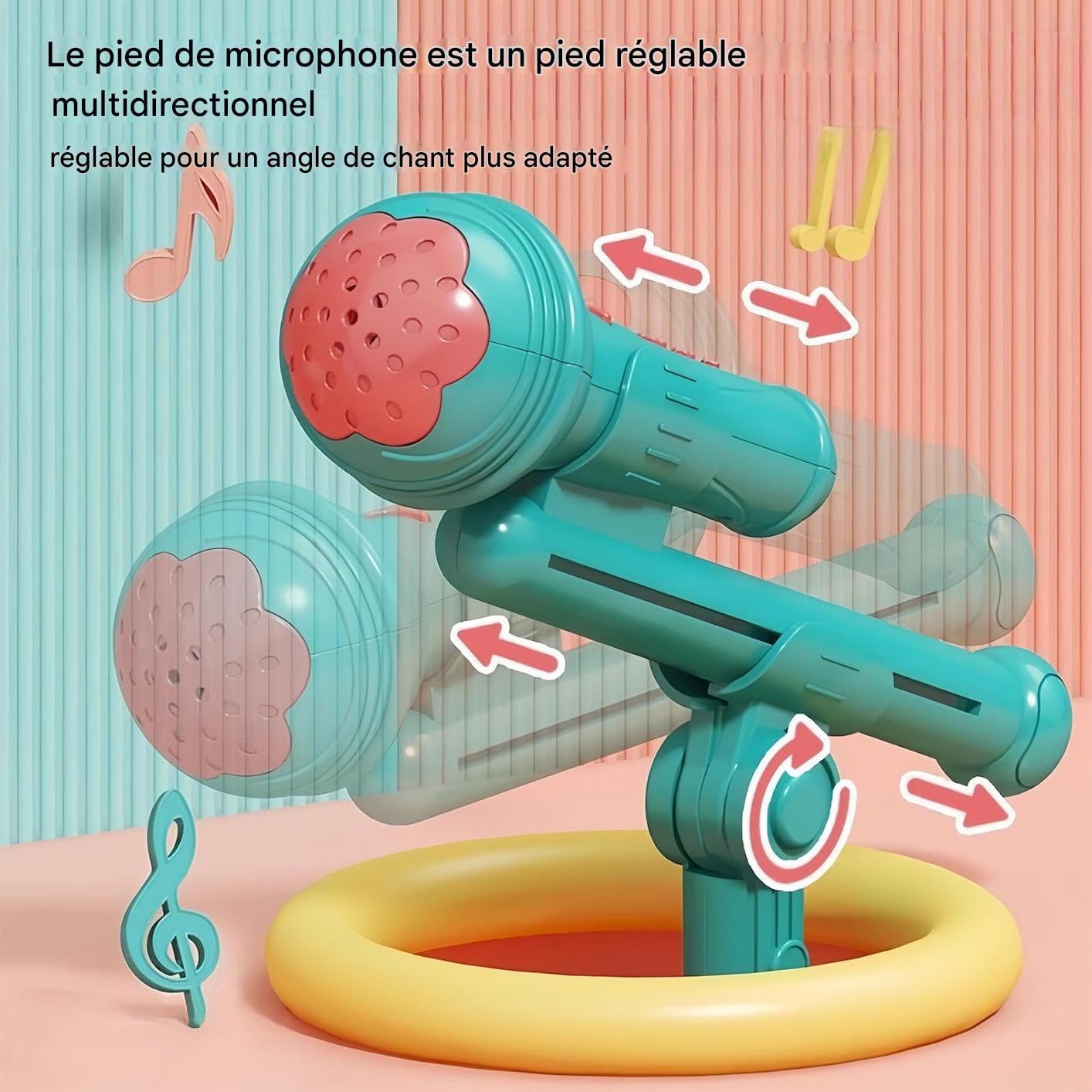 Piano Teclado para Instrumento Recargable 37 Teclas con Micrófono