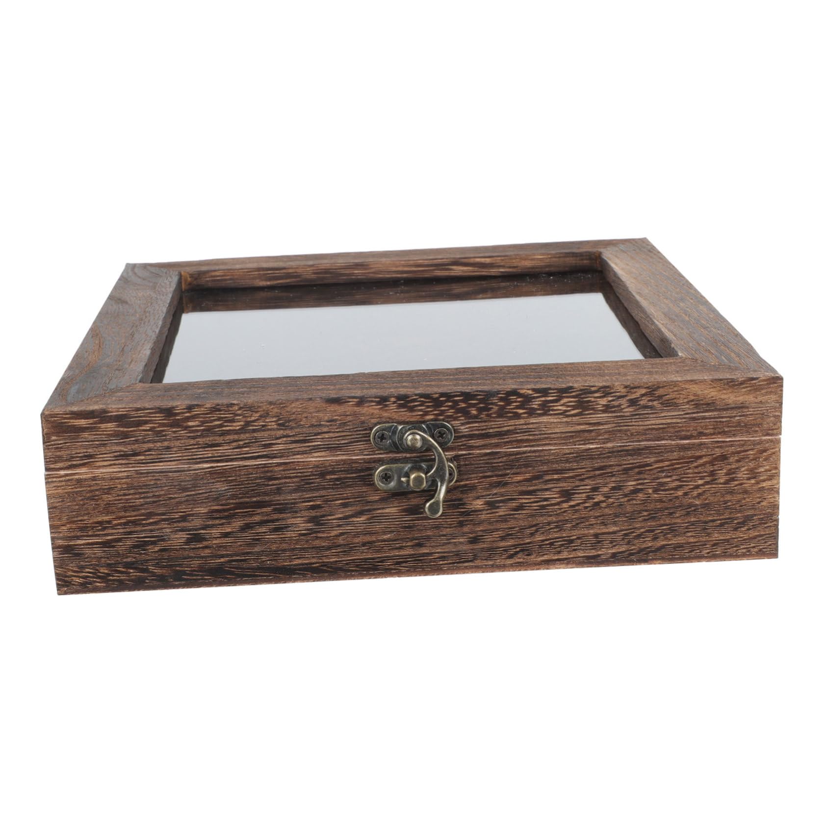 Caja de Muestras de Insectos Tapa Acrílica Vintage de Madera