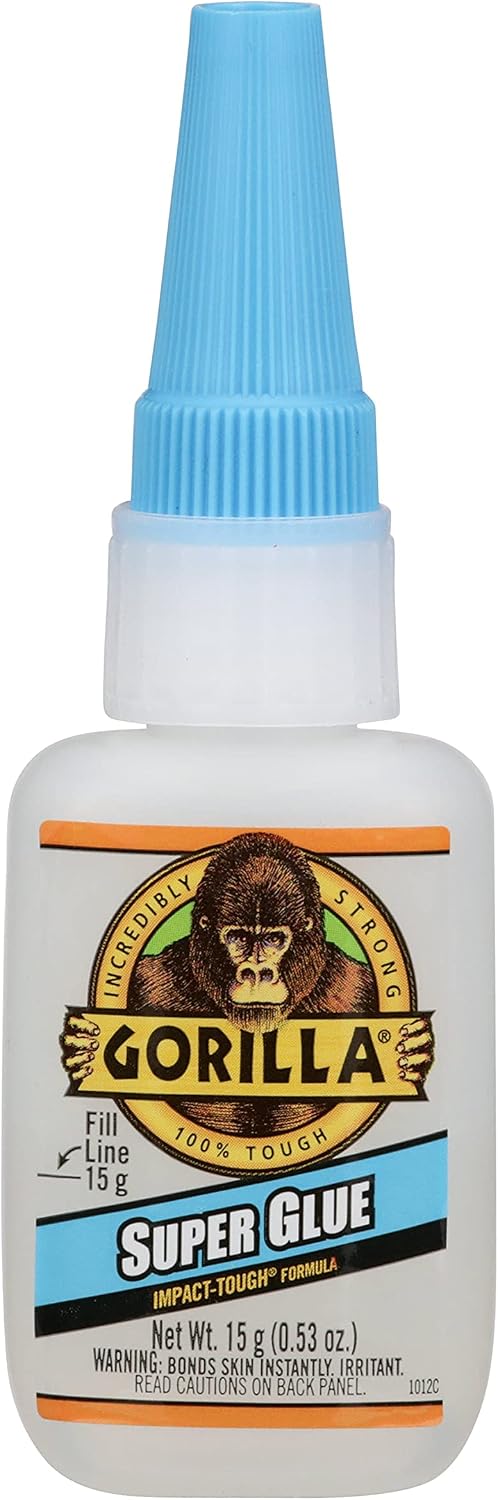 Gorilla Super Glue 15 Gram, Clear, (Pack of 2)