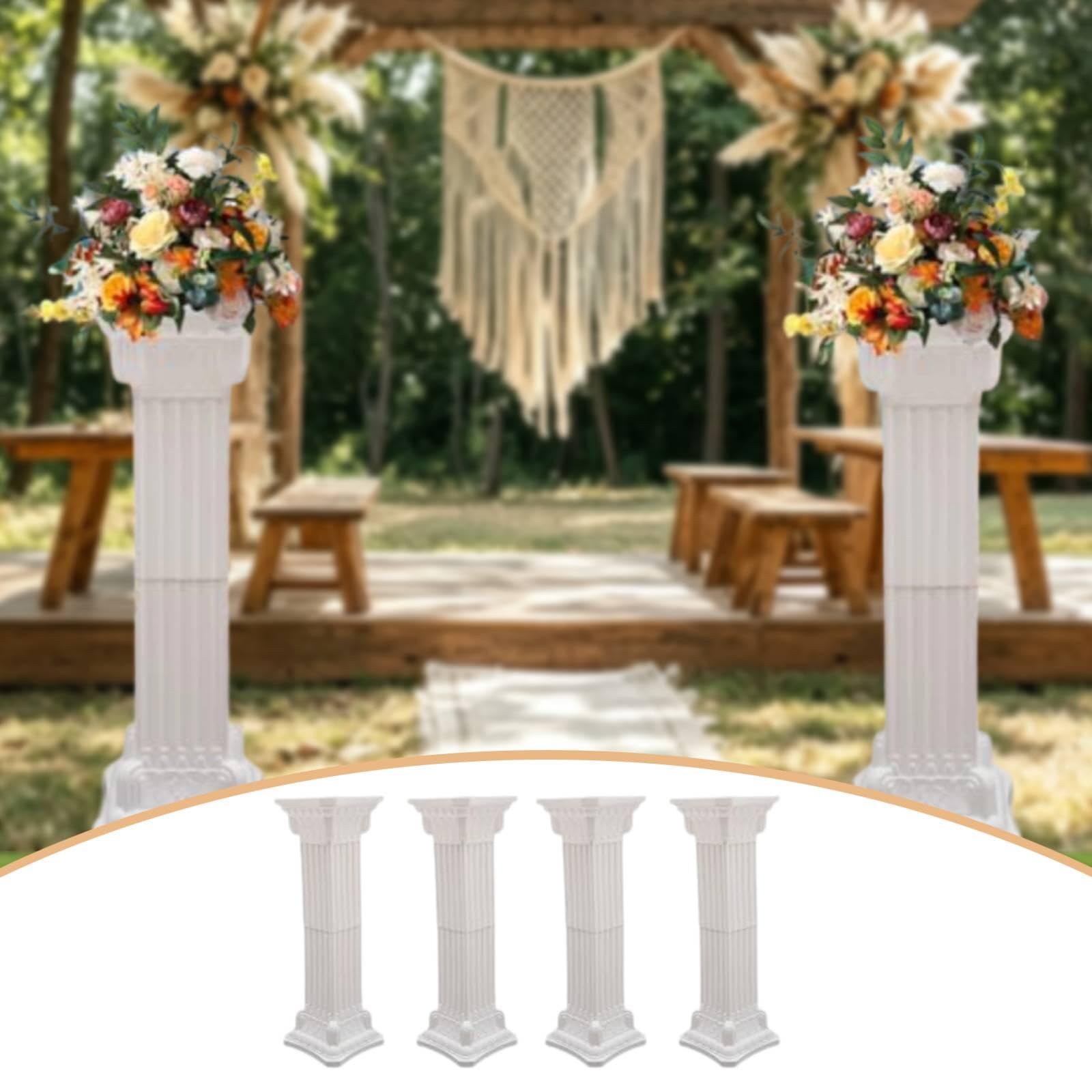 4 Columnas para Bodas, Ideales para La Decoración del Centro de Mesa de La de Apertura.