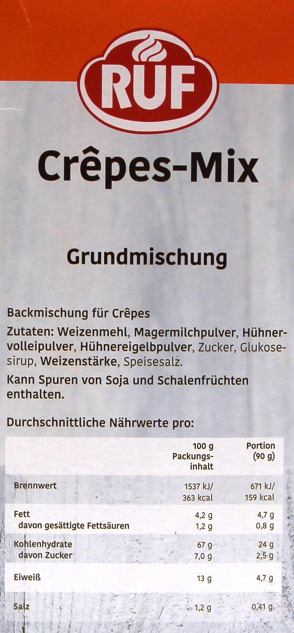 RUF Crepes-Mix Grundmischung, 5er Pack (5 x 1 kg)