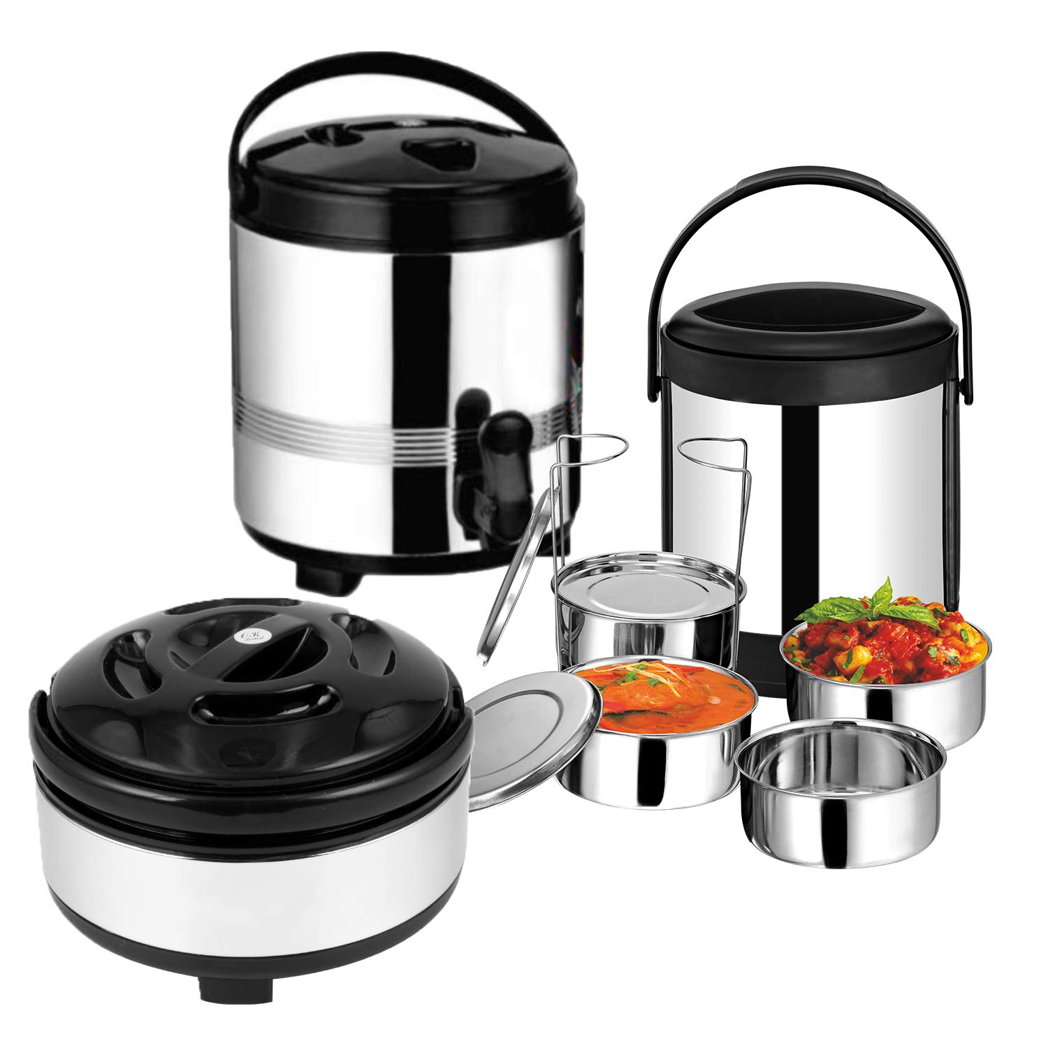 Sorabh VGS-3 Stainless Steel Velvet Gift Set for Home, Office & Picnic