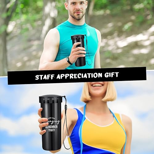 Miniatura 6 de Rtteri 12 botellas de agua inspiradoras de 15 onzas, regalos de agradecimiento para el equipo, a granel para mujeres, hombres, estudiantes,