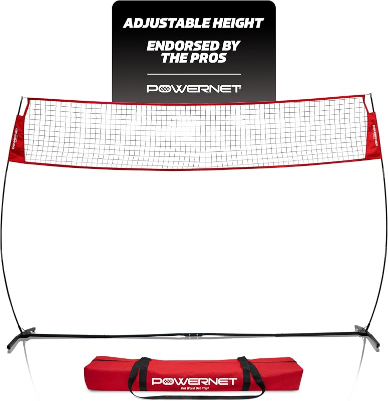 Red de voleibol portátil para entrenamiento en el patio trasero, equipo de práctica de voleibol en interiores y exteriores, ideal para golpear ejercicios de servicio, pequeños juegos o juegos 1 en 1