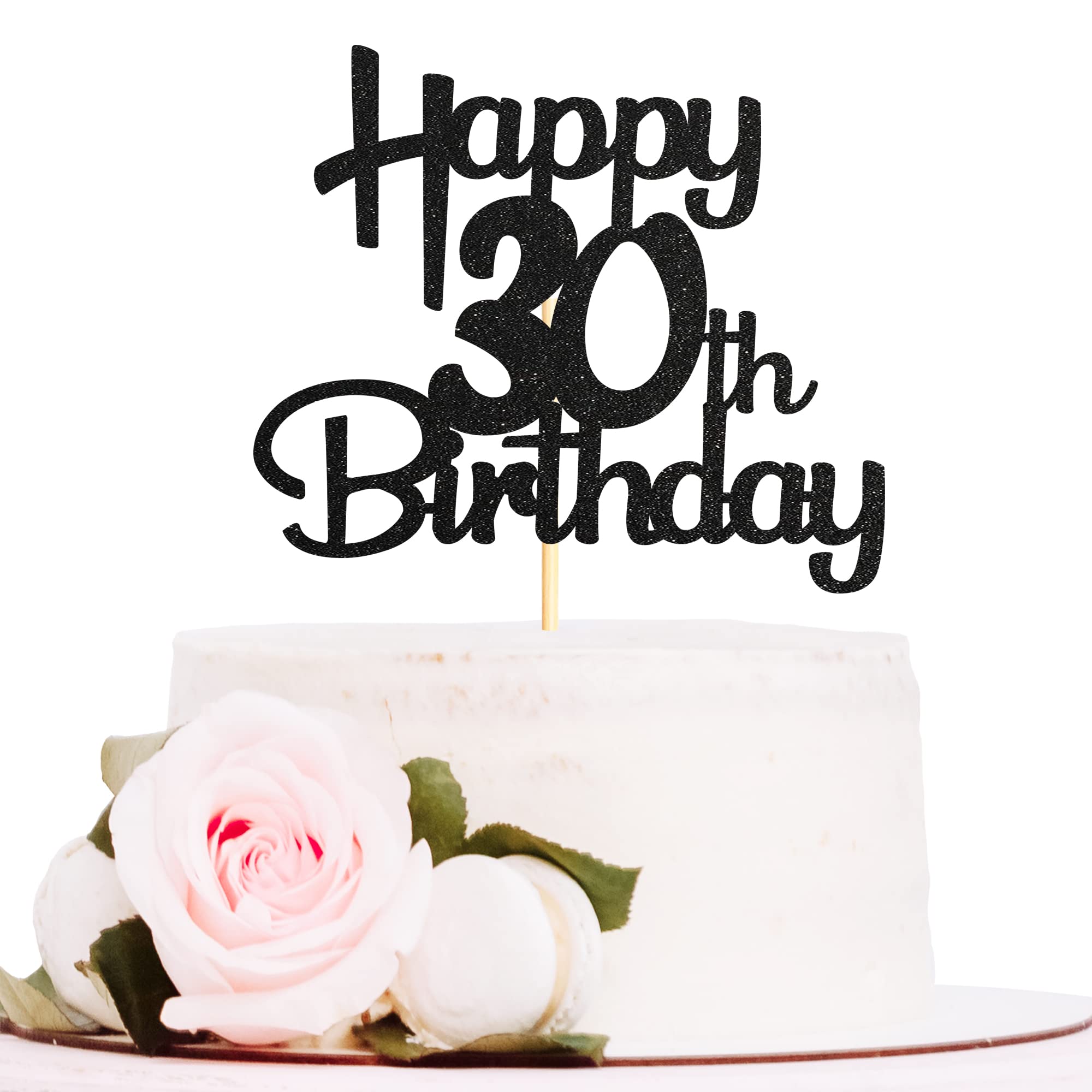 40 pz decorazione torta con per dolci, compleanni e nero