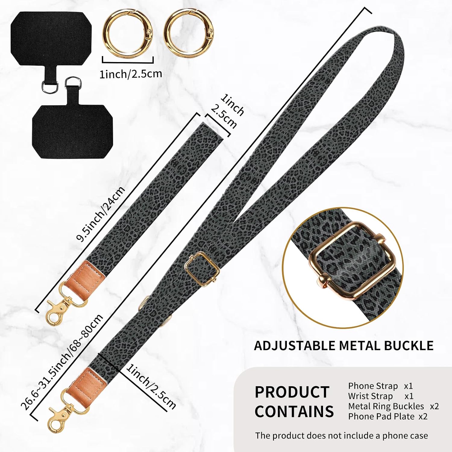 Phone Lanyard Crossbody Wrist Strap, Universal Adjustable Neck Strap for Phone Case Keys ID Badges, Travel Essential image 4