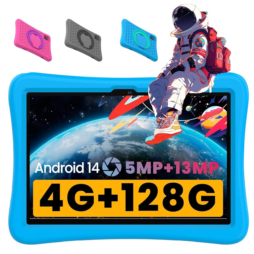 YUONEOO 10.1インチタブレット Android (ブルー) Amazon.co.jp: 子供用、YUONEOO 子供10.1インチタブレットPC