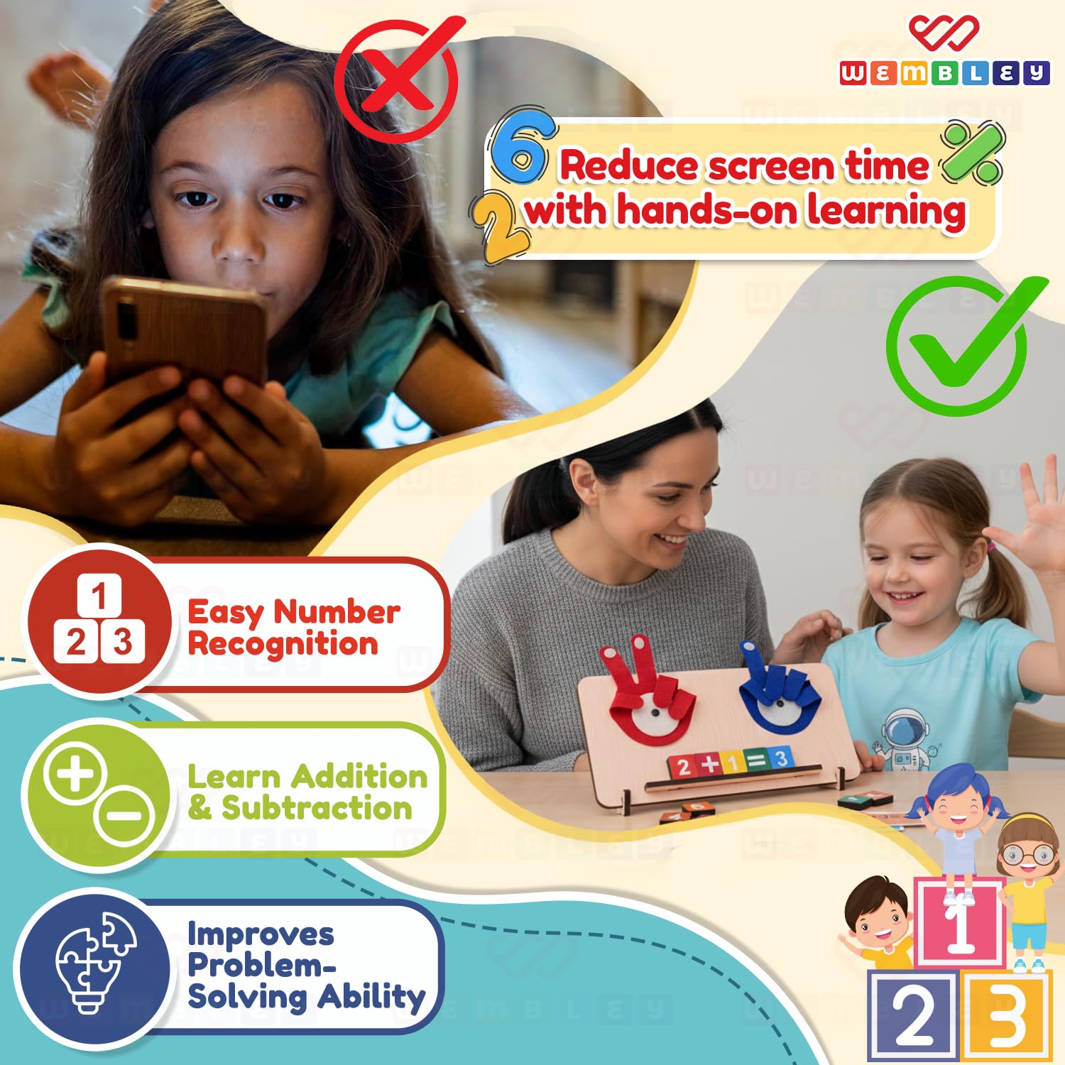 Wembley Math Learning Toy for Kids - Montessori Blocks -7 Wembley Math Learning Toy for Kids - Montessori Blocks -7