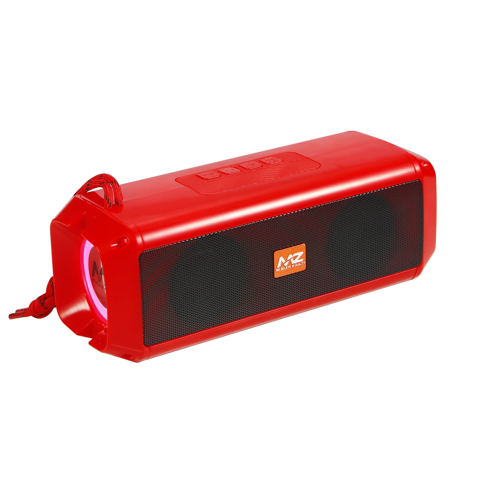 MZ M415SP (Portable Bluetooth Speaker) Dynamic Thunder Sound with High Bass 10 W Bluetooth Speaker (Red, Stereo Channel)-picture-18