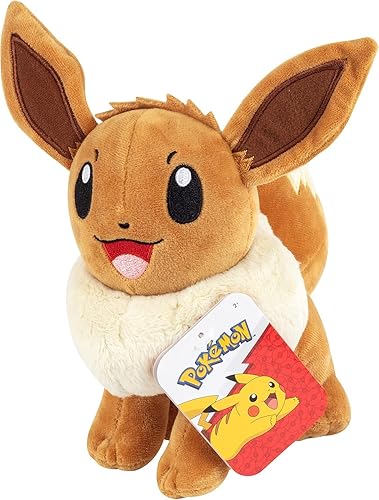 Miniatura 4 de Pokemon - Juguetes de peluche Eevee & Glaceon de 8 pulgadas, paquete de 2, juego de evolución, con licencia oficial, regalo para niños, mayores de 2