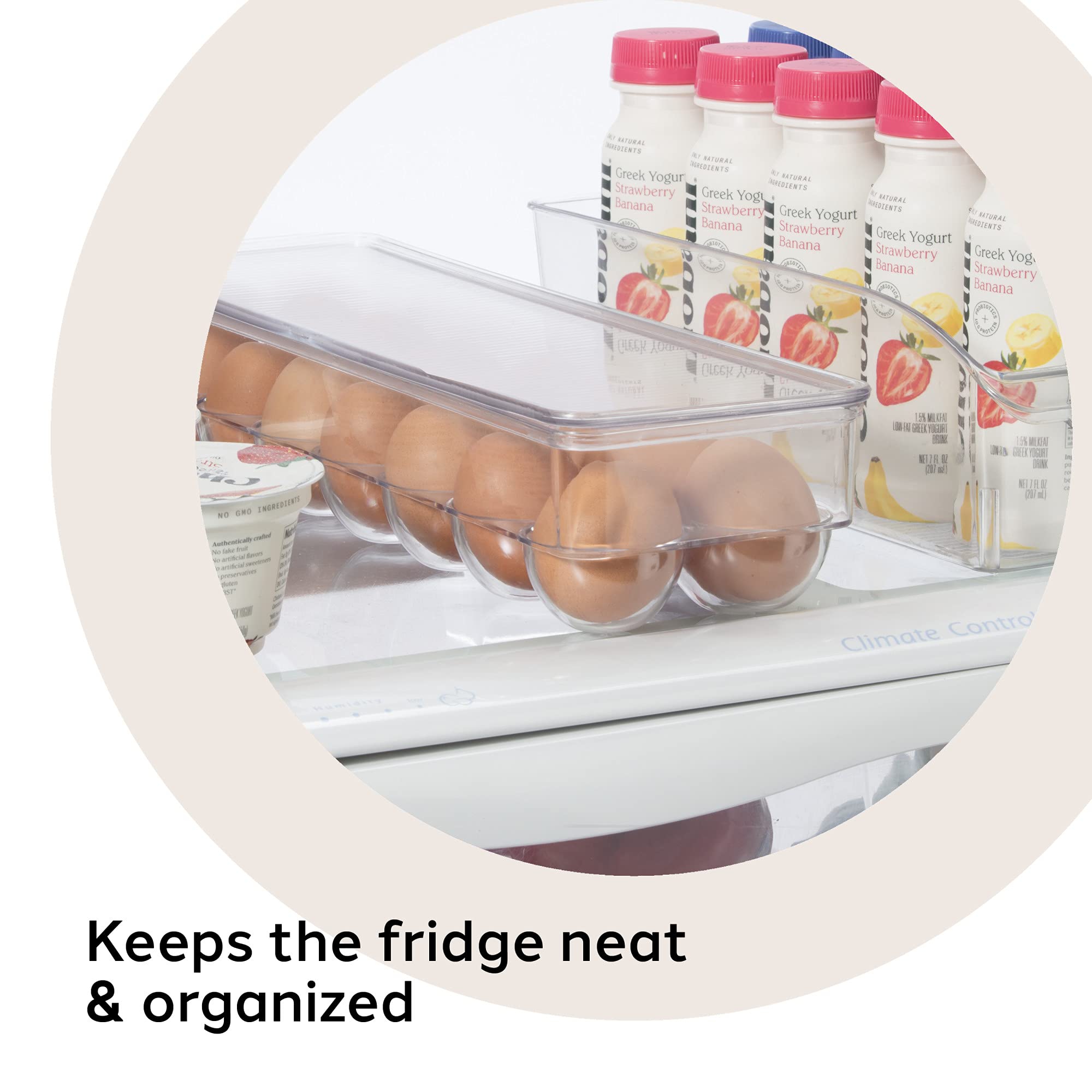 Oggi Stackable Egg Tray - Fridge Organizer -5
