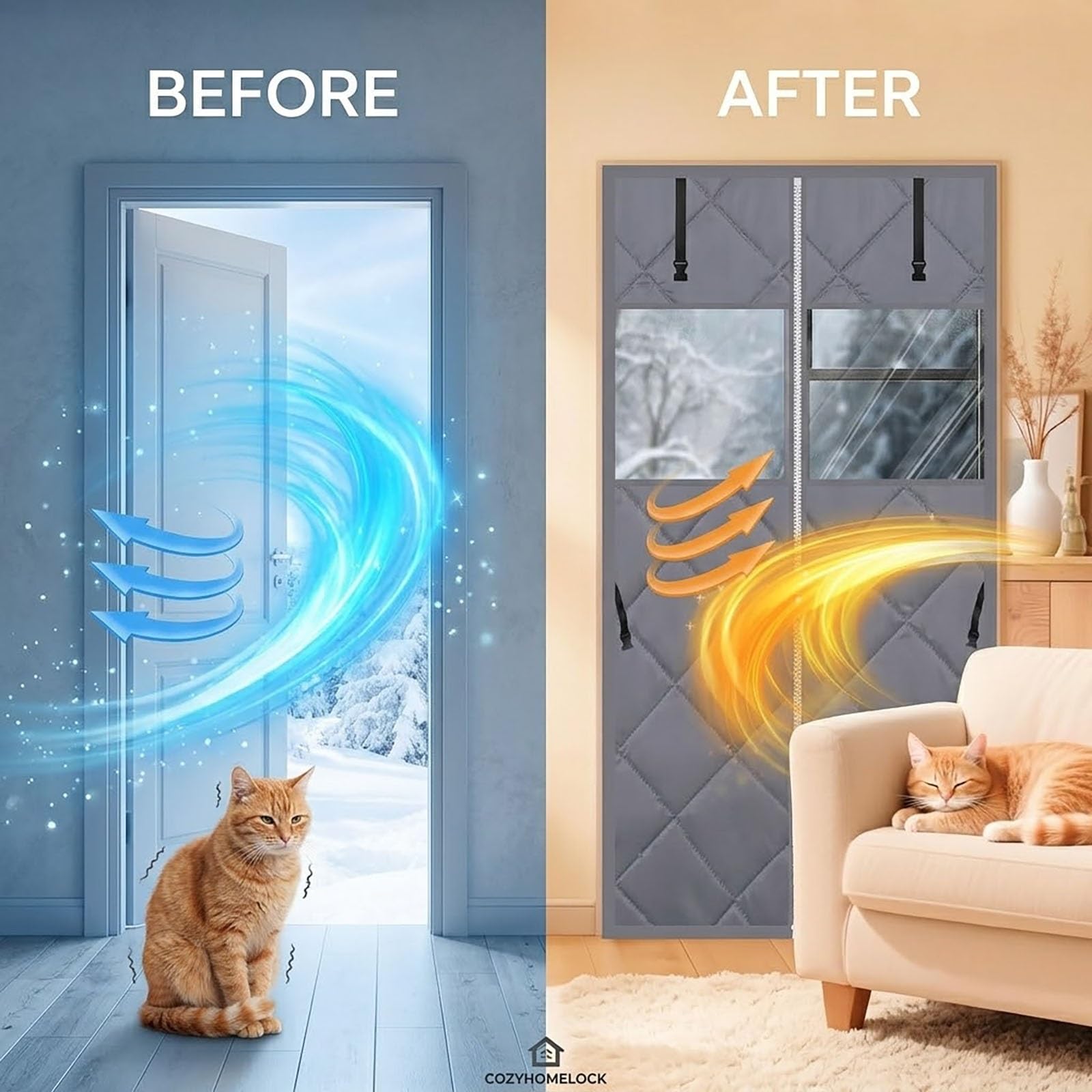 Isolierfolie Fenster Kälteschutz Thermo Vorhang Zugluftstopper Winter