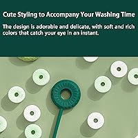 Vista 2 de 1 paquete de cepillo de silicona para botellas, cepillo limpiador de pajitas pequeñas, cepillos de limpieza de botellas de 9 pulgadas, cepillo