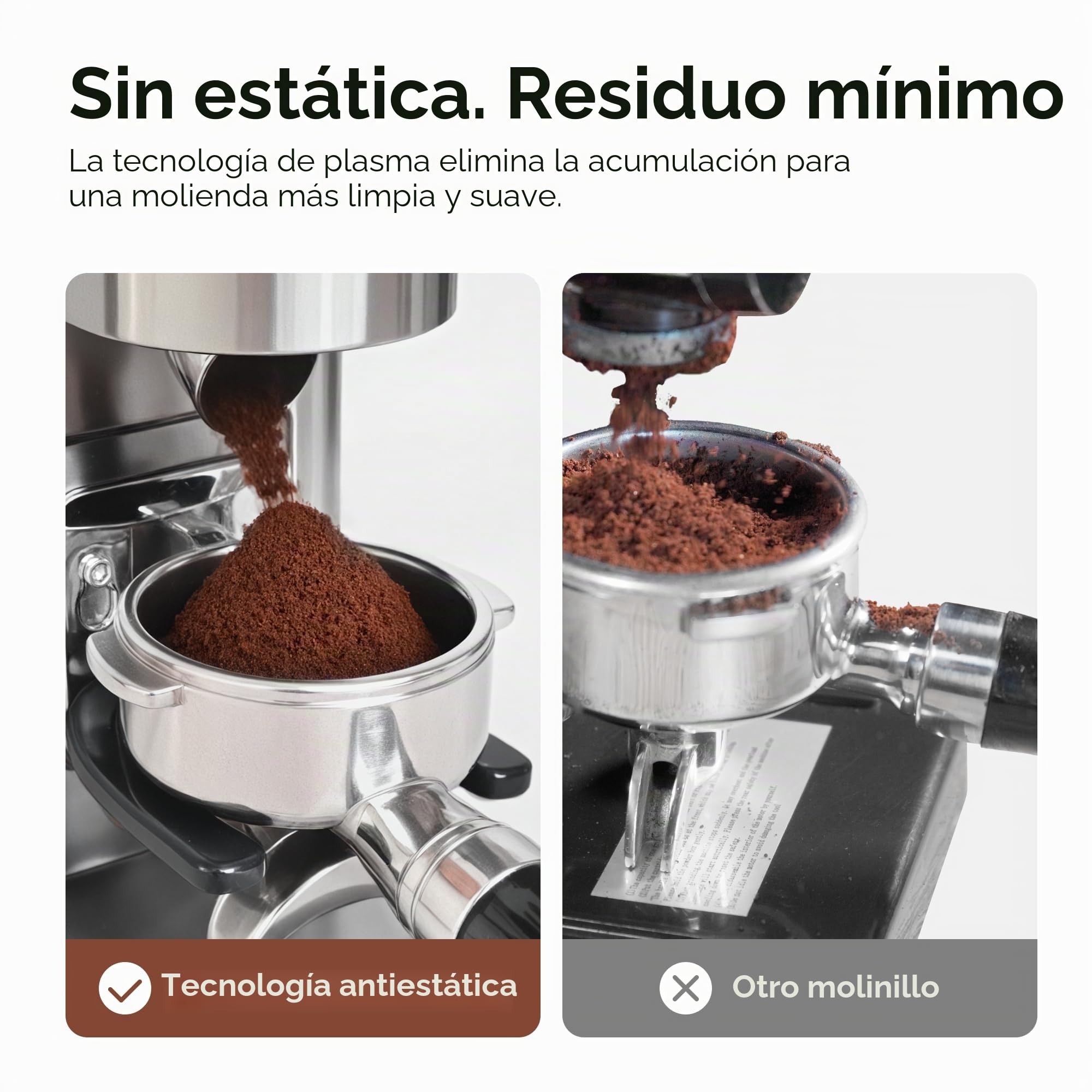 HiBREW G7 - Molinillo de café eléctrico – 48 ajustes de molienda precisos para espresso/vertido/prensa francesa, tolva de granos de gran capacidad, control de porciones y molino cónico antiestático | Para espresso/vertido/prensa francesa, tolva de frijole