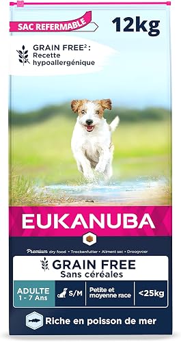 Chien Sans Céréales Adulte Petites et Moyennes Races Ri EUKANUBA