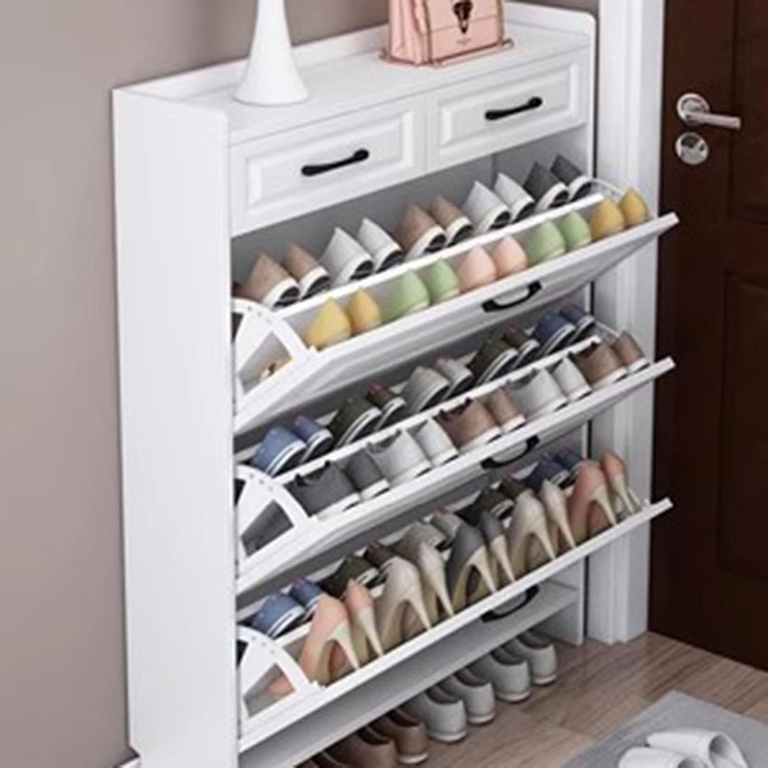 Shoe Slim Hidden Shoe Storage Living Room Shoe Rack Organizer
