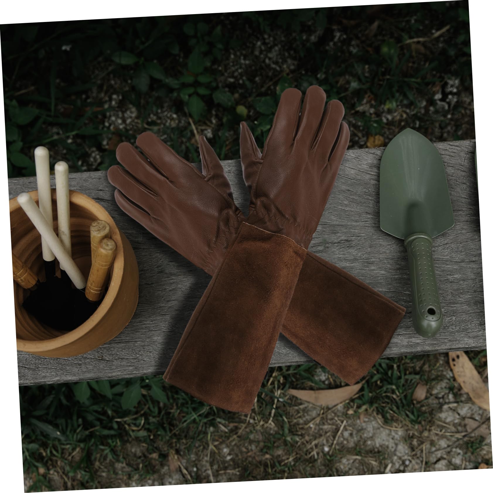 2pares Guantes De Jardinería Largos Protección Para Manos Guantes Resistentes Pinchazos Para Trabajos De Jardín y Paisajismo