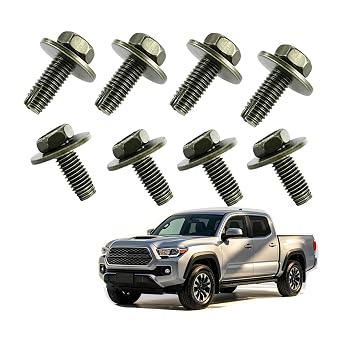 8PCS 9008011373 90080-11373 Skid Plate Splash Shield Cover Bolts Compatible with Toyota Tacoma 4Runner Tundra Sequoia FJ Land Cruiser