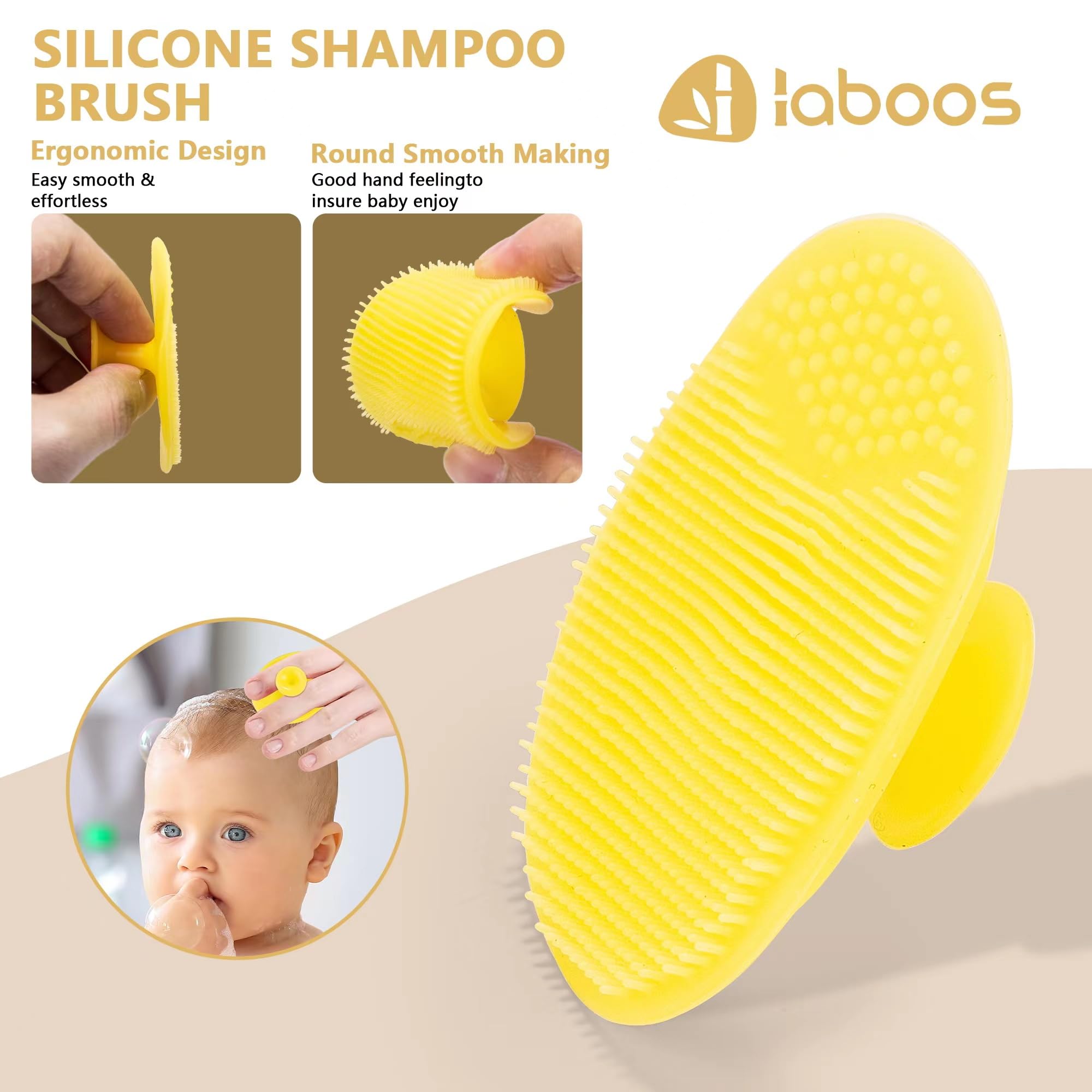 Baby Brush And Comb Mocokkiti Baby Hair Brush, Goat Bristles Brush