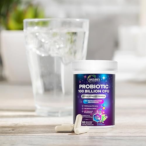 Miniatura 9 de Píldoras probióticas 100 mil millones de prebióticos UFC, probióticos Acidophilus apoya la salud digestiva del sistema inmunológico, apoya el