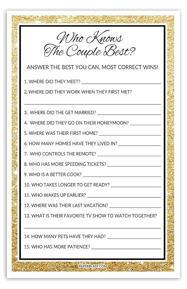 Amazon.com: 50th Wedding Anniversary Party Game Gold - Who Knows The Couple Best : Handmade Products amazon-com-50th-wedding-anniversary-party-game-gold-who-knows-the-couple-best-handmade-products