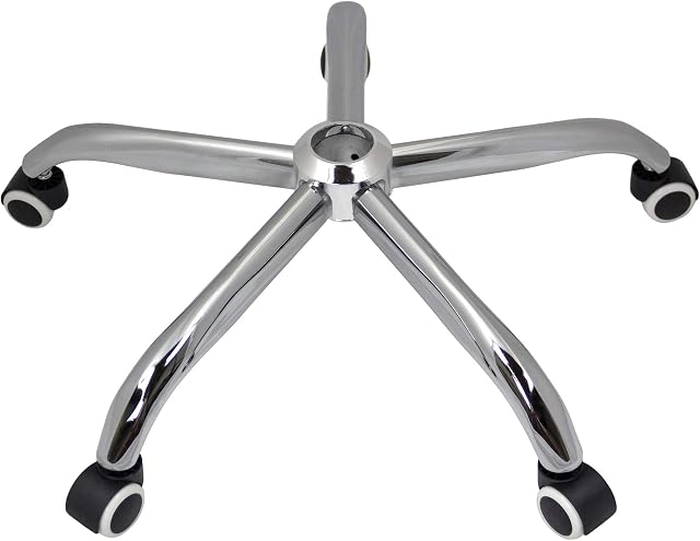 Charles Jacobs Replacement Office Chair Star Base in Chrome with Castor Wheels