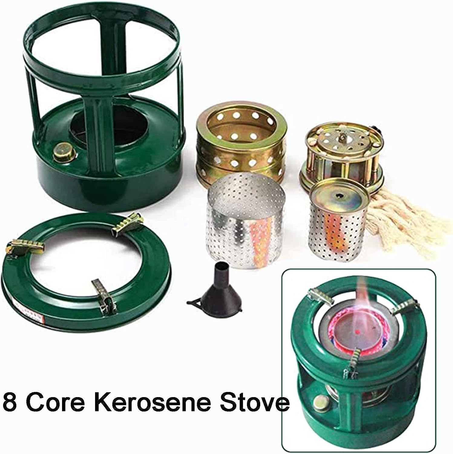 Raumheizungen Campingkocher, tragbarer Gas-Paraffin-Heizer for den Außenbereich, Kerosin-Ofenbrenner, Outdoor-Camping-Kochzubehör, for 2–3 Personen