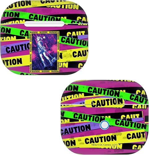 Head Case Designs Calcomanía de vinilo con licencia oficial de Birds of Prey DC Comics Warning para Apple AirPods 3 de 3 generación