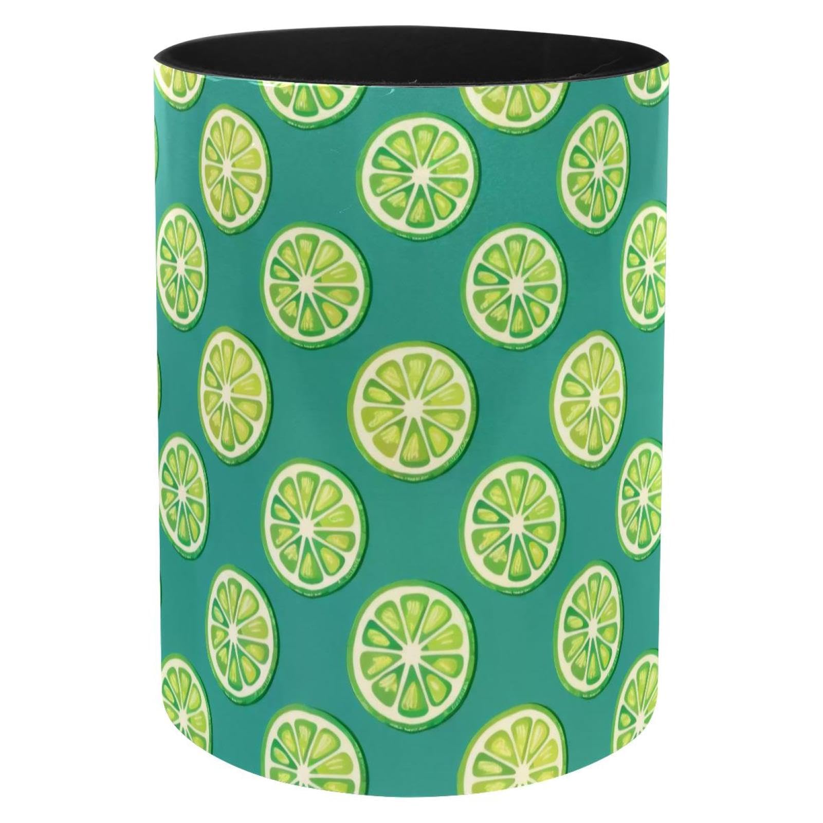 Porte-pinceaux de maquillage et stylos en métal vert lime