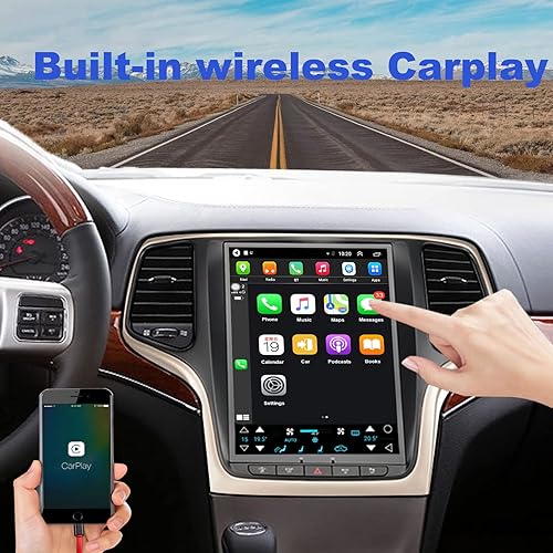 Miniatura 3 de LUOWAN Radio Android 10 para Jeep Grand Cherokee 2014-2017 de 104 pulgadas consola de navegación GPS para automóvil pantalla táctil IPS de 464 GB