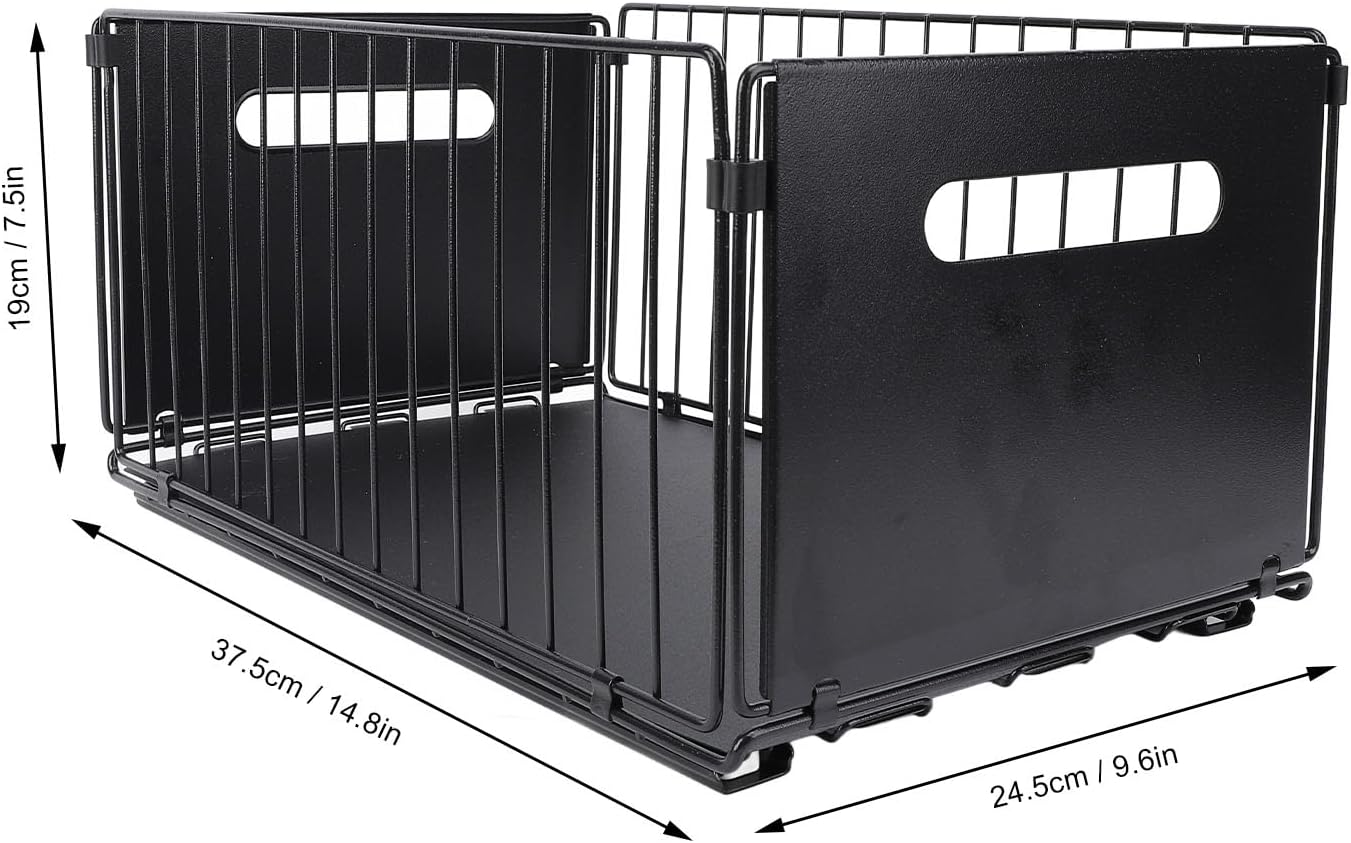 Luqeeg Pull out Cabinet Organizer, Heavy Duty Sliding Drawers for Cabinets, Slide out Drawers Storage Basket Shelves for Home Pot and Pan, Steel Roll out Shelf Inside Kitchen Bathroom P