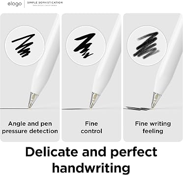 elago 2 Pack Replacement Metal Pencil Tips Compatible with Apple Pencil Pro, Apple Pencil (1st & 2nd Generation) and Apple Pencil (USB-C), Wear-Resistant High Sensitivity Pencil Nibs