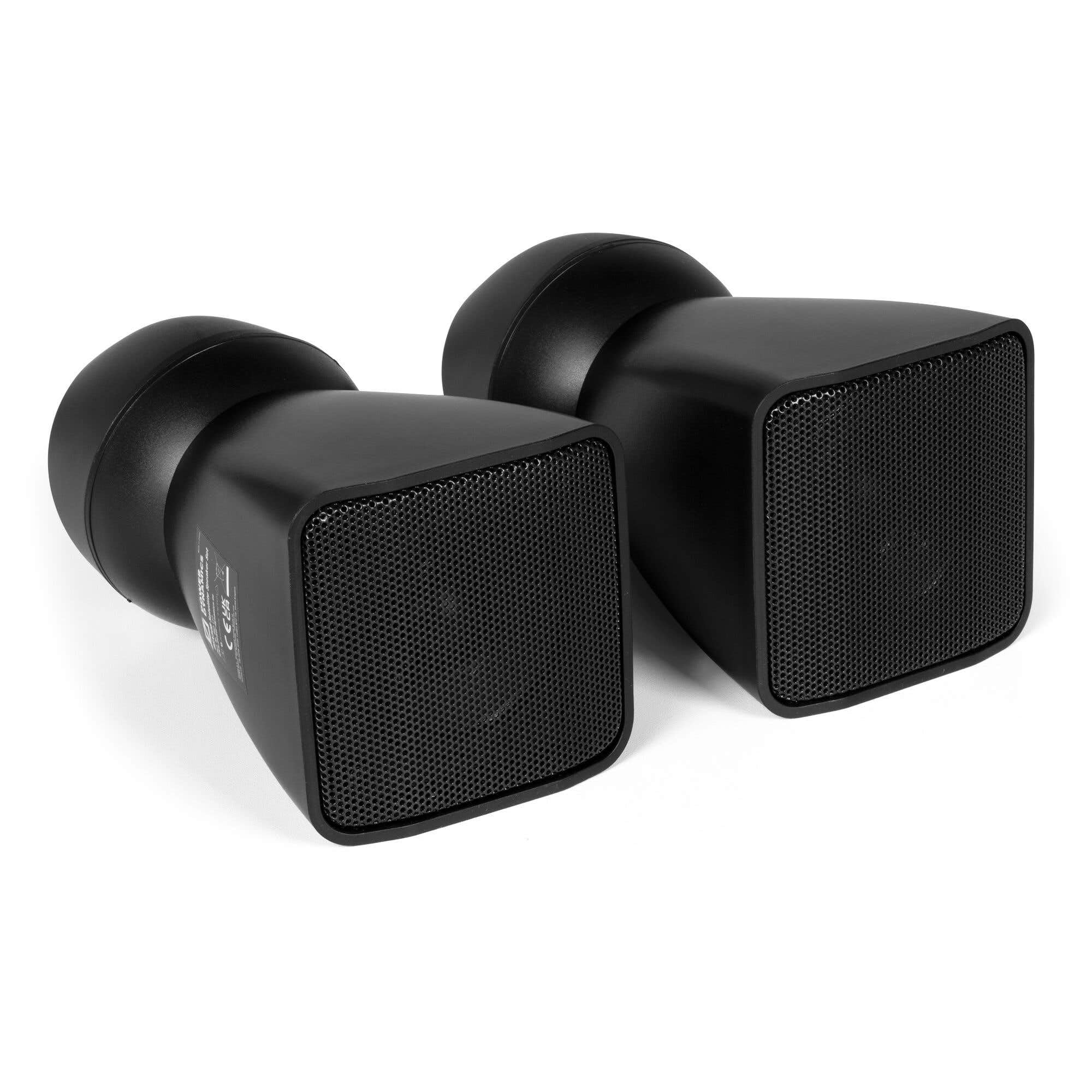 Power Dynamics BSX30B - Set di altoparlanti da parete, 2 altoparlanti passivi con supporto a parete, 100 V e 8 ohm, per gastro, ufficio e impianto stereo, piccolo e compatto, 30 Watt