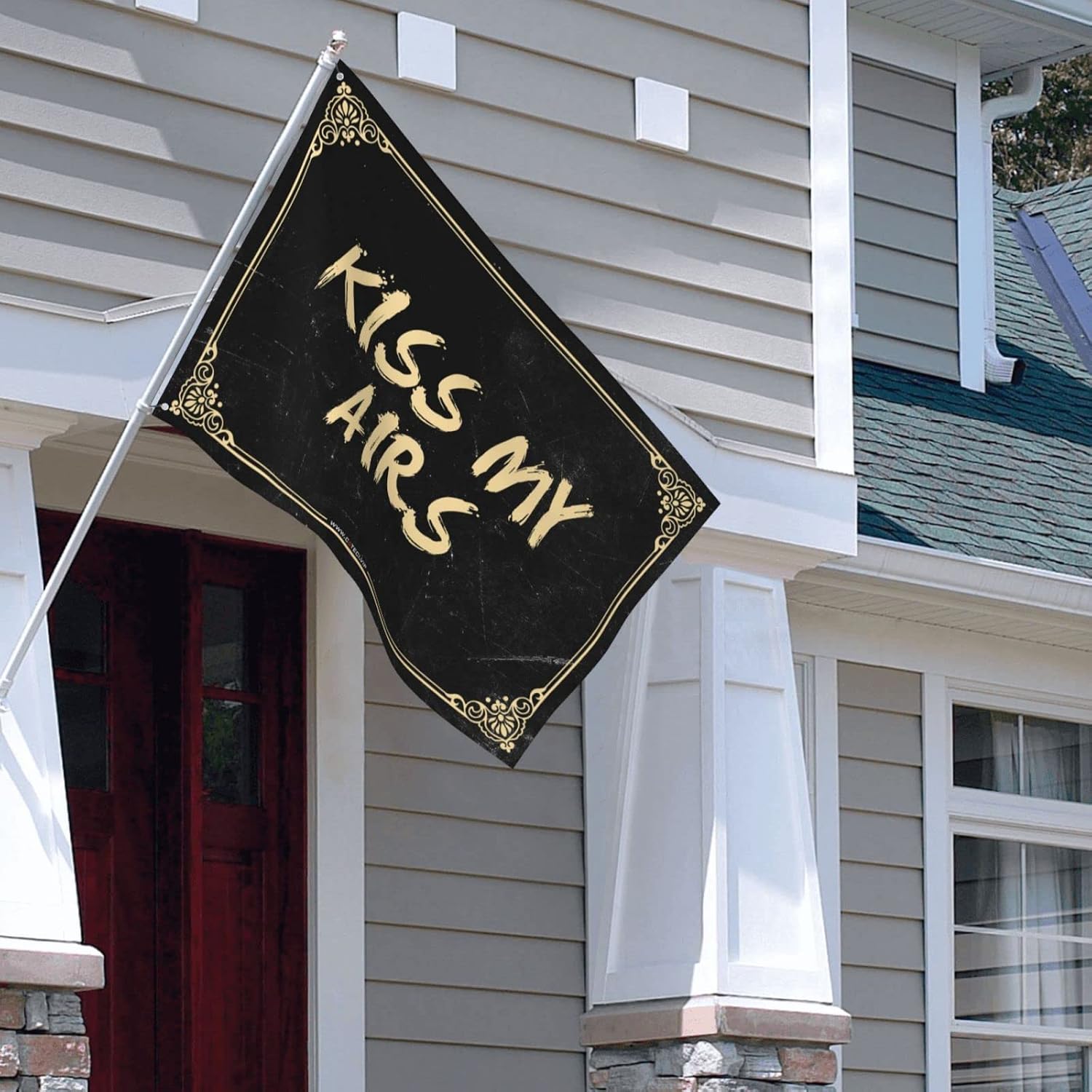 Flags For Room Girls Kiss My Airs Flag Cool Garden Flag Flags For Girls Room (Size : 152X244CM)