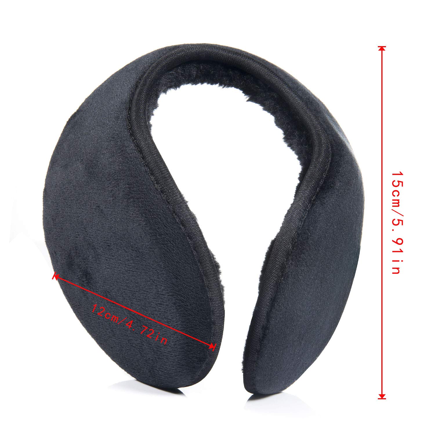 Czemo Orejeras para Hombre y Mujer, Plegable Tamaño Ajustable Unisexo Orejeras Cálidas de Invierno