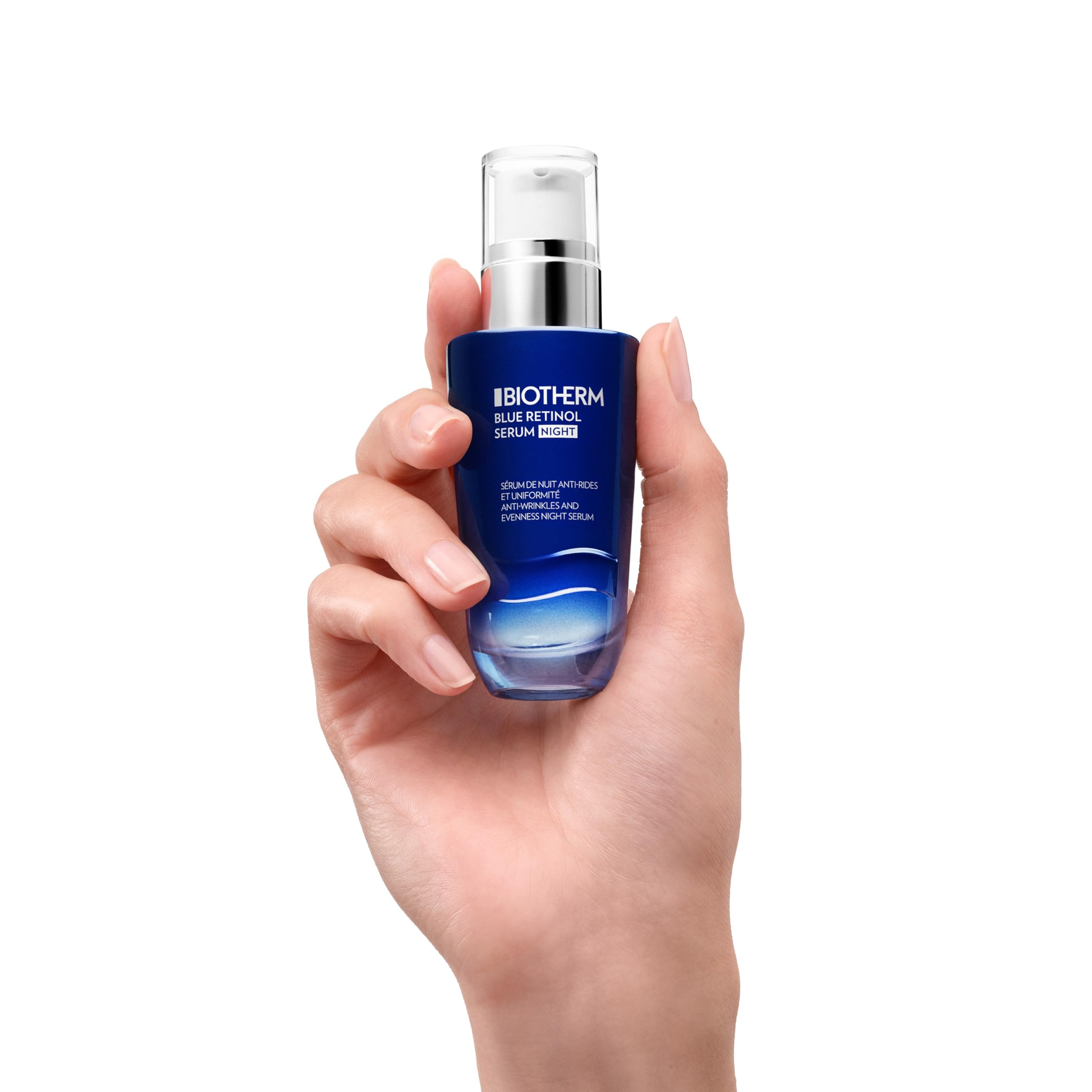 Biotherm Blue Retinol Resurface + Repair Night Serum, regenerierendes Gesichtsserum für die Nacht, mit Retinol und Hyaluron, Anti Aging Serum, für ein verbessertes und gestrafftes Hautbild, 30 ml