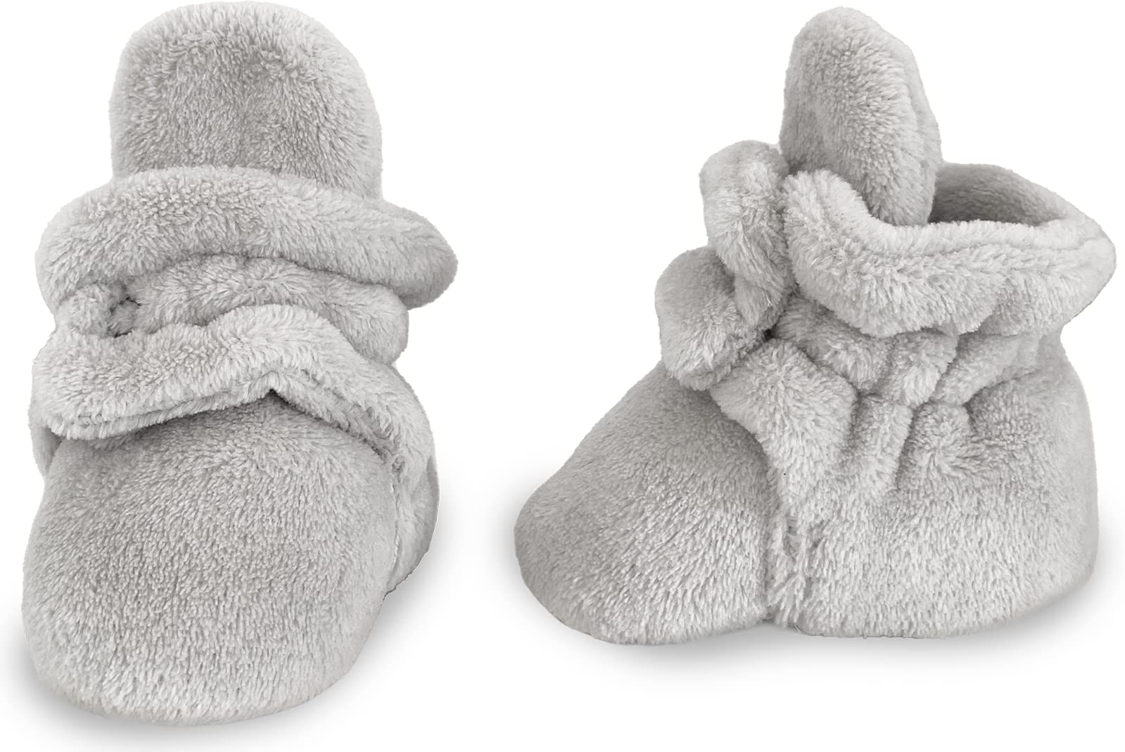 7AM Enfant Baby at Home Bootie Slippers Plush - Waterproof kids Snow Boots for Baby Girls & Boys, Anti-Slip Soles Kids Snow Boots Suitable for Winter Activities | (Pearl, 12-18M)