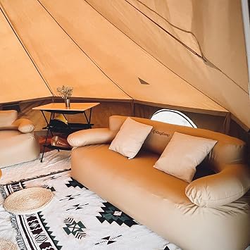 KingCamp Khan Glamping Bell Tent & Sofa Camping Chair
