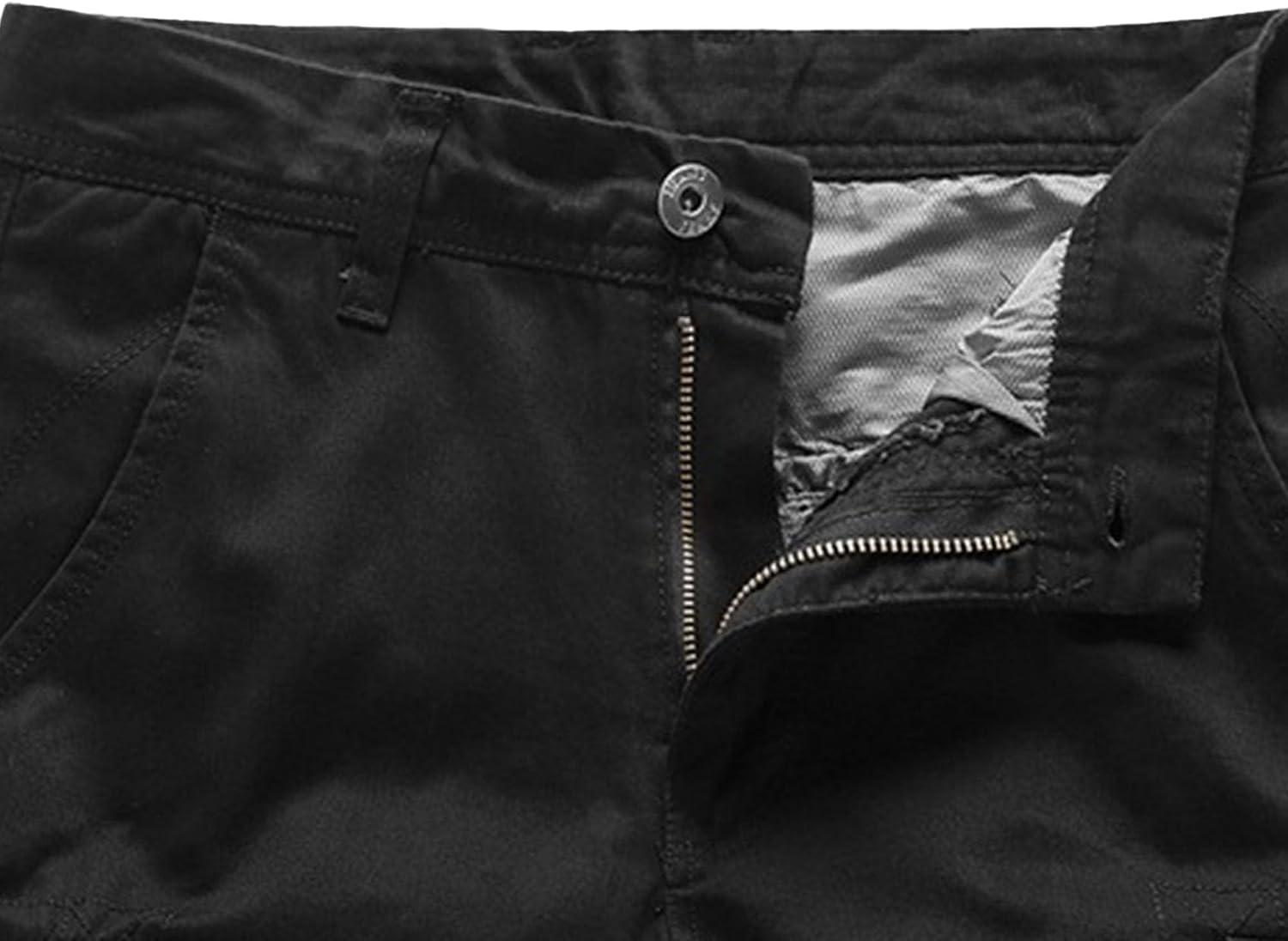 Maiyifu-GJ Men's Cotton Cargo Shorts Summer Casual Hiking Shorts Lightweight Multi-Pockets Athletic Short Pants for Men