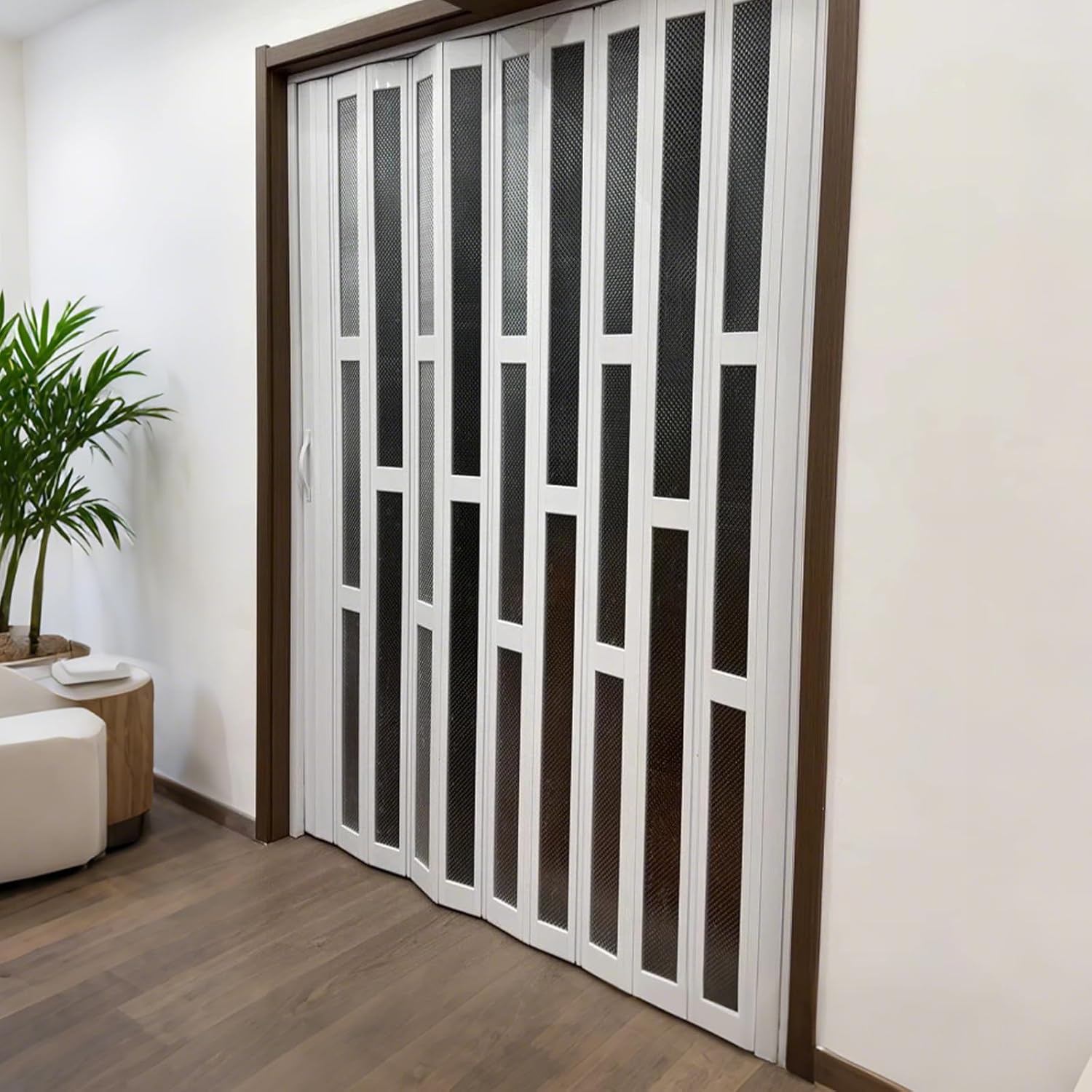 Wetsfgdg 室内ドア 折りたたみ ドア来客時には全開にして広々とした
