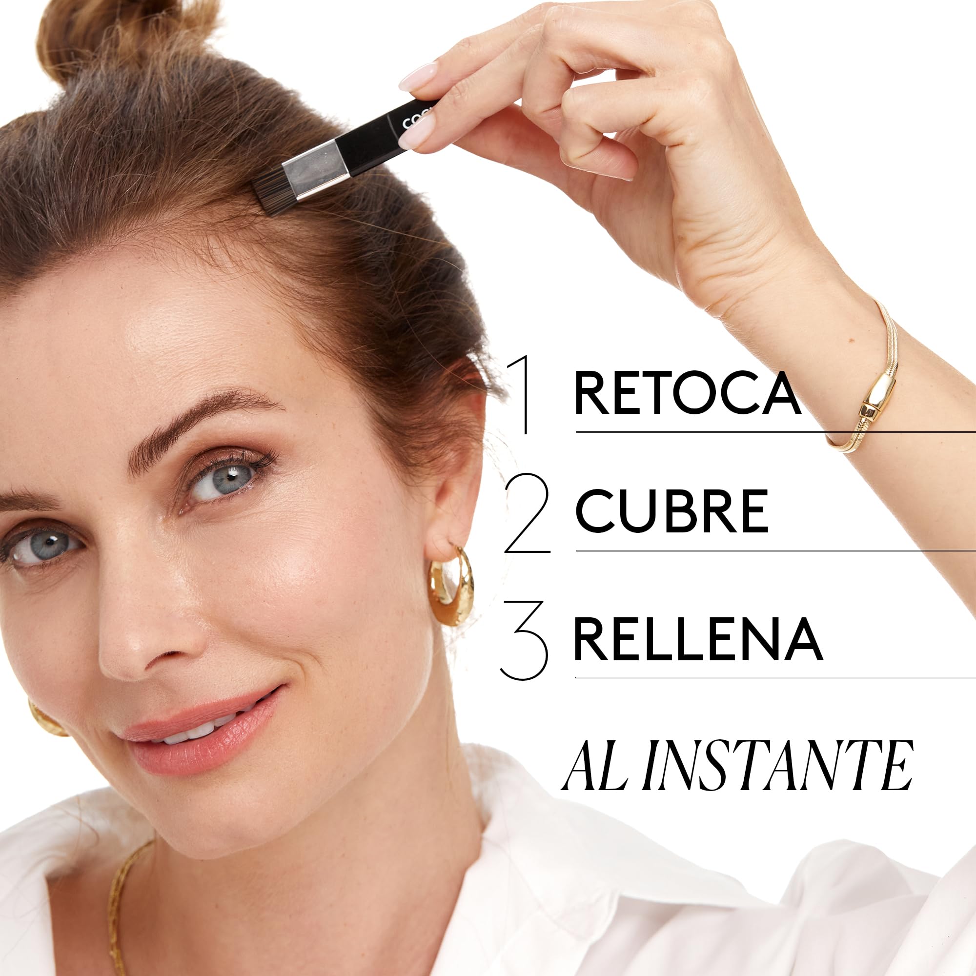 COCUNAT - Instant ROOT - Polvos Capilares Cubre Canas y Raieces - Efecto Recién Teñido En Cuestión De Segundos - Fórmula De Polvo Mineral - Medium Brown
